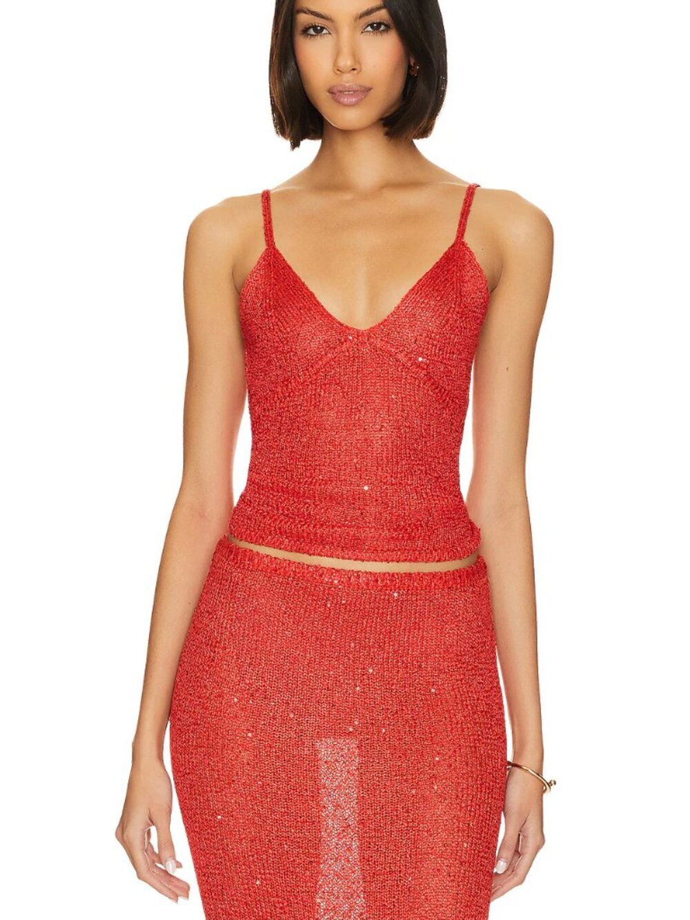 Asta Resort Carolina Camisole in Rossa Sequin